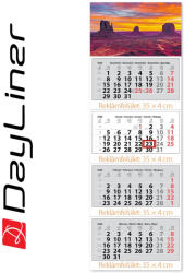 Dayliner Speditőr naptár 4 tömb, 4 hónap Szuper Maxi 350 × 1025 mm, fehér lapokkal Hangulat Dayliner 2026 (DL6SP-4SMCA-HA) - officefirst