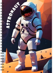 Dayliner Határidőnapló InSpiral A5 heti, fehér lapokkal Astronaut Dayliner 2026 (DL6AG-ISFA5HE-AS) - officefirst