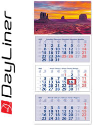 Dayliner Speditőr naptár 3 tömb, 3 hónap Maxi Club 350 × 820 mm, fehér lapokkal Hangulat Dayliner 2026 (DL6SP-3MACU-HA) - iroda-ellatas