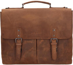 Bugatti Luxus férfi bőr aktatáska Bugatti Lucan - barna