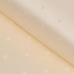 Goldea luxus teflon szövet terítőknek - pezsgő színű alapon fényes négyzetek 160 cm