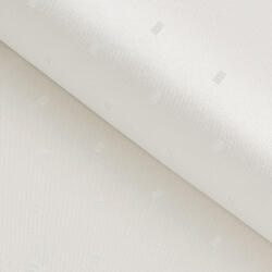 Goldea luxus teflon szövet terítőknek - tej színű alapon fényes négyzetek 160 cm