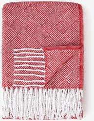 Goldea pamut takaró mozaik - piros 140 x 200 cm