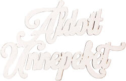 Valex Decor 2db. "Áldott Ünnepeket" karácsonyi fa felirat 12.5 x 8cm - Matt fehér (MT21-11)