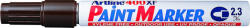 Artline Marker cu vopsea ARTLINE 400XF, corp metalic, varf rotund 2.3mm - maro (EK-400XF-BR) - siscom-papetarie
