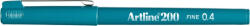 Artline Liner ARTLINE 200, varf fetru 0.4mm - verde inchis (EK-200-DGR) - siscom-papetarie