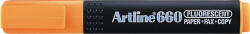 Artline Textmarker ARTLINE 660, varf tesit 1.0-4.0mm - portocaliu fluorescent (EK-660-FOG) - siscom-papetarie