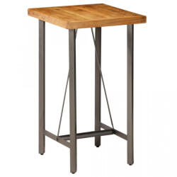 vidaXL Masă de bar, lemn masiv de tec reciclat, 60 x 60 x 107 cm (245803)