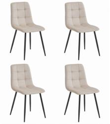 FDY Set 4 Scaune Bucatarie/Dining Jacob Bej Catifea