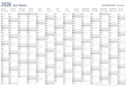 STAEDTLER Éves tervezőtábla, törölhető, angol nyelvű, 84x60 cm, STAEDTLER Lumocolor® 641 YP, 2026 (TS641YP126) (TS641YP126)