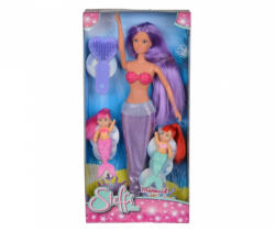 Simba Toys - Lila hajú sellőbaba sellőikrekkel (105734162_1)