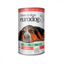  Kutyaeledel, konzerv, 1240 g Eurodog , marhás (LAE005)