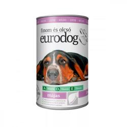  Kutyaeledel, konzerv, 1240 g "Eurodog", májas (LAE004)