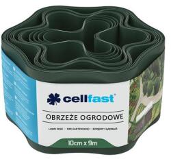 Cellfast Ágyásszegély 10cm x 9m sötétzöld (30-021) - varingshop