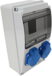 Tracon TDB02-6M Csatlakozó doboz, védelem nélkülOut: 2×SCHUKO (TDB02-6M)