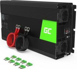 Green Cell Инвертор Green Cell 12/220V DC/AC 1500W (GC-INVERT-12V-1500W-INV25)