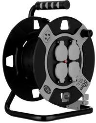 REV Ritter üres kábeldob 50m 4 dugalj csapófedéllel IP44 0010110412 (0010110412)