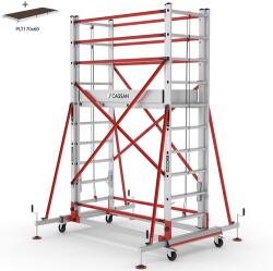 CAGSAN Telesafe XLN Profi 2x10 fokos kétrészes állvány (Munkamagasság: 5, 8m) (S005_XLN_PR)