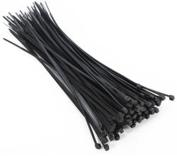  Gyorskötöző 4, 8 x 400 mm Fekete-Fehér 50db/ cs