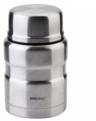 Kinghoff Термос за храна Kinghoff KH 1457, 0.5 литра, Двойна стена, Лъжичка, Инокс (KH 1457)