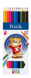 ICO Színes ceruza készlet, hatszögletű, 'Creative Kids', 12 különböző szín (TICSZCV12) (TICSZCV12)