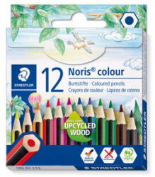 STAEDTLER Színes ceruza készlet, hatszögletű, félhosszú, 'Noris Colour 185', 12 különböző szín (TS18501C12) (TS18501C12)