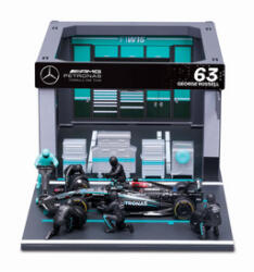 Bburago 1 /43 F1 versenyautó - MB AMG W15 E Performance bokszutca (18-38452R)