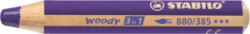 STABILO Színes ceruza, kerek, vastag, 'Woody 3 in 1', viola (TST880385) (TST880385)