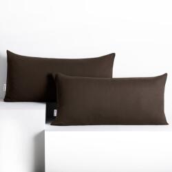 DecoKing Díszpárnahuzat AMBER sötétbarna dzsörzé 40x80 DecoKing