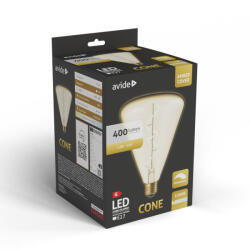 Avide LED Jumbo Filament Cone Amber 4.9W E27 2200K Fényerőszabályzós (ABLJFA-4-9W-CON)