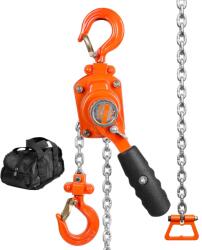 VEVOR Mini Hebelzug 025T Capacitate 28m G80 Kette Haken 360deg (HX0.25-3)