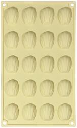 Toro Madeleine sütőforma, szilikon, 29×17, 3×1, 3 cm, 20 db, krémszín