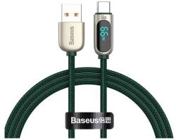 Baseus Cablu de date Baseus Display, USB la USB-C, Fast Charging, 66W, 1m, Verde