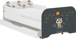 Wooden Toys Miki Gyerekágy - 160x80 cm, Matraccal és Ágyneműtartóval, Borz