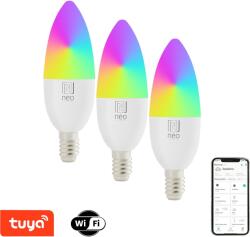 Immax NEO LITE E14 6W RGB+CCT, színes és fehér, WiFi, 3 db (07716C)