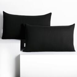 DecoKing Díszpárnahuzat AMBER fekete dzsörzé 50x60 DecoKing