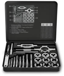 PARKSIDE 21 részes menetvágó, menetmetsző, menetfúró készlet fém dobozban metrikus ISO és 1/8" csavarmenetekhez M3 - M12 (PS_425513)