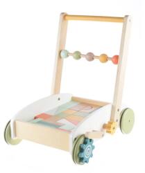 Zopa Дървена количка с кубчета, Wood (ZOP086078) Проходилка