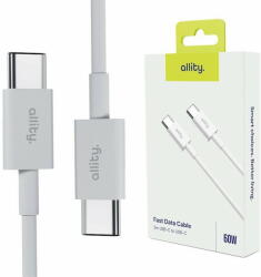 Allity Cablu de date si incarcare Allity AUC-03 USB-C to USB-C 60W 2m Alb