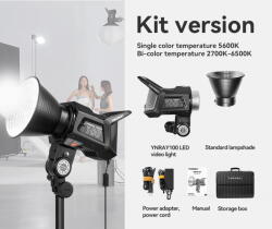Yongnuo Kit Lampa Video LED COB 120W Smart YONGNUO RAY100 Bi-color 2700k 6500k (YNRAY100BIKIT)
