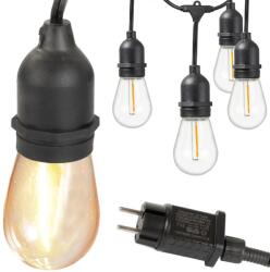 Verk Group Kerti Fényfüzér 15 LED E27 15m