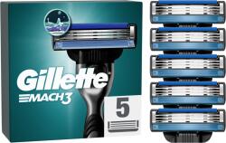 Gillette Mach3 Férfi Borotvabetétek, 5 Gillette 3 Pengés Borotvabetétek