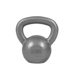 Gorilla Sports Kettlebell öntöttvas súlyzó szürke 22 kg (100338-00002-0167) - kokiskashop
