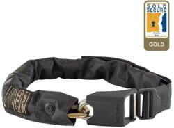 Hiplok Gold integrált láncos lakat, 85 cm x 10 mm, fekete