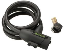 BikeFun Armor 2 kulcsos sodronyzár, 180 cm x 12 mm, vázkonzollal, füst színű