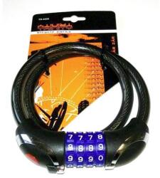 TONYON Trinity-Tonyon TR-4508 számkombinációs sodronyzár, 12 x 650 mm, fekete