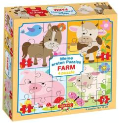 Dohány Farm állatai 4 az 1-ben puzzle (D500-090)