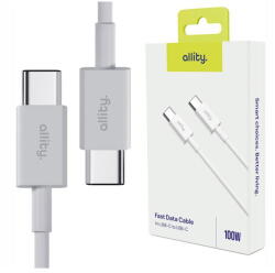 Allity Cablu de date si incarcare AUC-03 USB-C to USB-C 1m 100W Alb