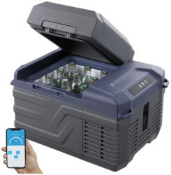 VEVOR Mini kompresszoros autós hűtőláda 12 liter egyzónás hordozható autós hűtőszekrény fagyasztórekesz - NL12 (HUTOSZEKRENY_197988220930)