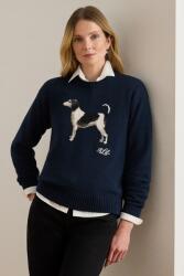 Ralph Lauren pamut pulóver sötétkék, 200P02075 - sötétkék M